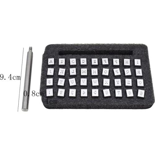 Metal Leather Working Saddle Making Tools Carving Leather Craft Stamps Leather craft Stamping Solid Metal Printinting