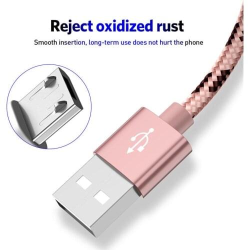 Micro USB Cable Nylon Braid Micro USB Fast Charge Cable for Leagoo M5 / M5 Plus , Z5 / Z5 LTE , Venture 1, Z1, T1/ T1 Plus Cabel