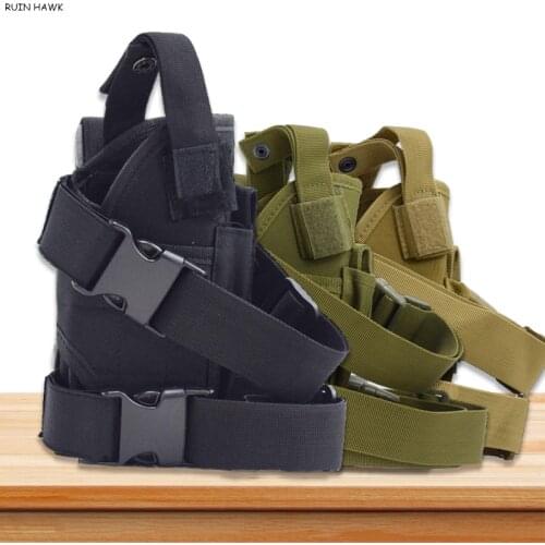 Tactical Nylon Leg Holster Military Airsoft Pistol Gun Holster Adjustable Magic Strap Hunting Accessories For Glock 17 Beretta