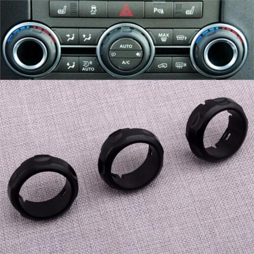 LR029591 3pcs Car Console Air Conditioning Control Knob Fit For Land Rover Range Sport Discovery 4 2013 2012 2011 2010 2009