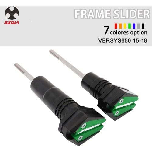 Motorcycle CNC Aluminum Crash Pad Guard Frame Slider Fall Protection For KAWASAKI VERSYS650 2015 2016 2017 2018