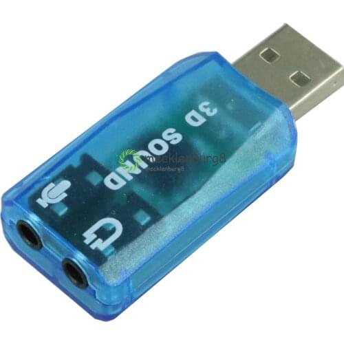 CM108 Chipset USB 2.0 to 3D AUDIO SOUND CARD ADAPTER VIRTUAL 5.1 CH Sound Track