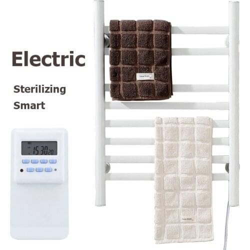 Bathroom Electric Heated Towel Rack Sterilizing Smart Bath Towel Shelf Basics Wall Mounted Warm Dryer Shelf Bathroom Fittings