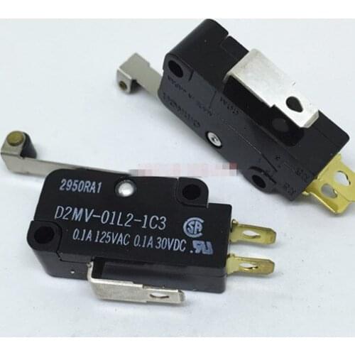 Original new 100% micro switch D2MV-01L2-1C3 travel switch 0.1A 125VAC 30VDC
