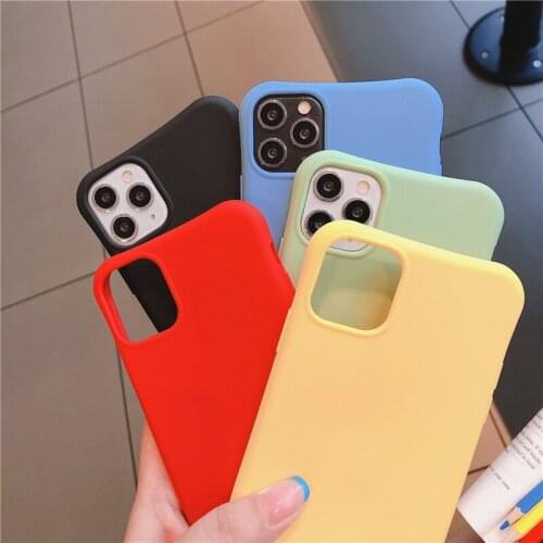 Original Liquid Silicone Luxury Case For iPhone 11 12 Pro Max mini 7 8 6 6S Plus XR XS MAX Thin Soft Case Shockproof Case Cover
