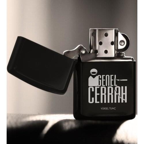 Personalized Professional General Surgeon Gasoline Black Metal Cigarette Lighter-2