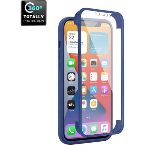 Clear Phone Case for iPhone 11 12 Pro Max X Xr Xs Max 8 7 Plus 6 6s SE 2020 Case 360 Degree Full Body Coverage Protection Cover