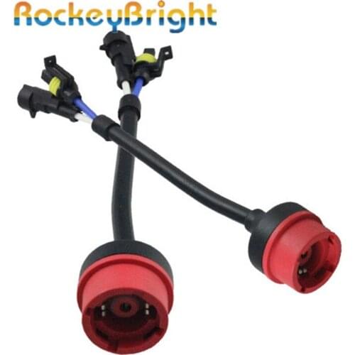 Rockeybright 10pc D2S D2C C2R D4S D4C D4R Xenon HID ballast Bulb AMP Socket Wire Plug Cable Harness Adaptor Converter Connectors