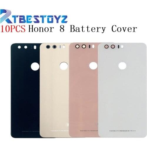 RTBESTOYZ 10PCS/Lot For Huawei Honor 8 Battery Case Protective Glass Battery Back Cover Replacement For Honor8