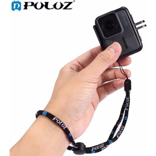 PULUZ Hand Wrist Strap for Dji OSMO Action/GoPro NEW HERO/HERO6/5/5 Session Sports Camera &Handheld Extendable Pole, Length:23cm