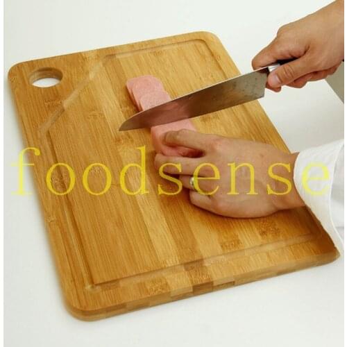 Slotted Bamboo Cutting Board with groove