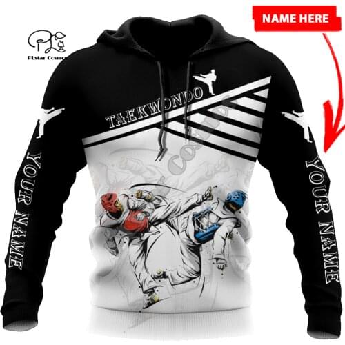 NewFashion Cosplay Martial Arts Sports Taekwondo Sportswear Tracksuit Harajuku 3DPrint Men/Women Funny Casual Jacket Hoodies A10