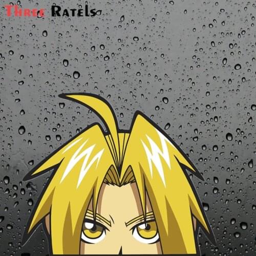 Three Ratels FC236 Funny 3D EDWARD ELRIC Peeking Sticker Graffiti Travel Anime JDM S For DIY On Suitcase Luggage