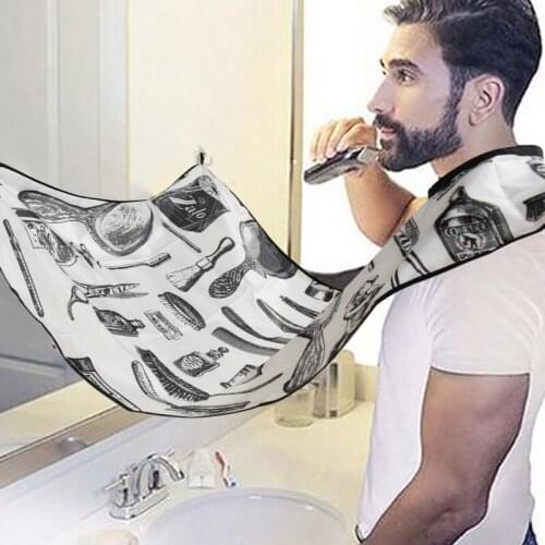 Beard cloth Shave apron Moustache cloth with suction cup Shaving apron Non-stick hair cloth Hair Shave Apron for Man