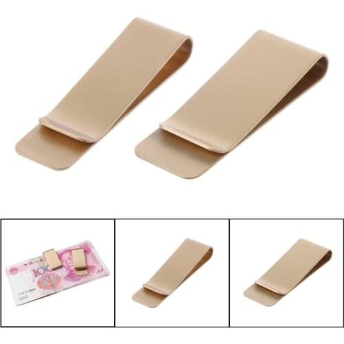 1PC Slim Pocket Brass Metal Clip Men Purse Credit Card Cash Clamp Money Clip Wallet
