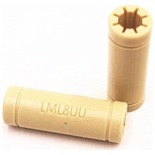 1pcs Solid Polymer LM8UU Linear Bearings Bushing LM8LUU 8MM 8*15*45 mm Prusa for Mendel DIY CNC Motion