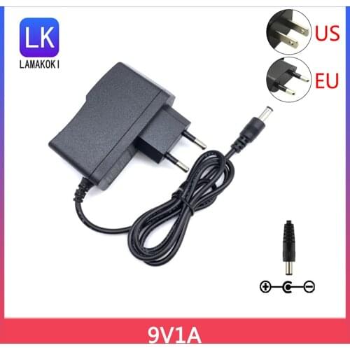 9V 1A AC Adapter Charger PSA-120S PSA-120 Power Supply 9V 0.5A for Boss ME-25 ME-50 ME-70 ME-80 DS-1 DD-20 GT-10 HM-2 RC-3 VE-20