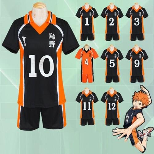 Anime Haikyuu Cosplay Costume Karasuno Tracksuit Volleyball Club Hinata Shyouyou Kageyama Tobio Sportswear Jerseys Uniform