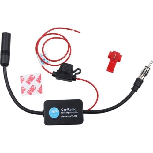 Car Radio FM Antenna Universal Auto Radio Signal Aerials 12V FM Amp Amplifier Booster For Marine Car Vehicle Boat 330mm
