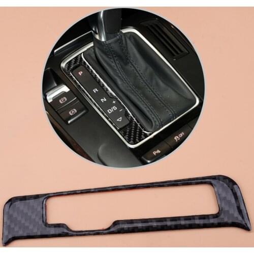 Beler Carbon Fiber Style Gear Shift Display Panel Frame Trim Fit for Audi A4 B8 A5 Q5 2009 2010 2011 2012 2013 2014 2015 2016