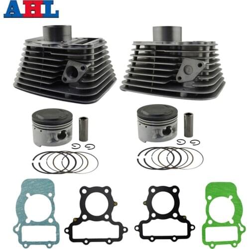 Motorcycle Engine Parts For YAMAHA XV250 XV 250 Front & Rear Air Cylinder Block & Piston Kit & Cylinder Head Gasket