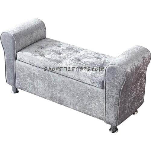 Household Storage Stool European Style Multifunctional Fashion Sofa Stool Integrated Solid Wood Living Room Shoe Changing Stool