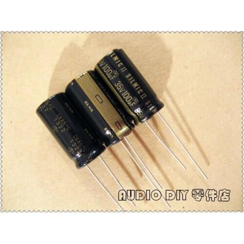 ELECYINGFO ELNA SILMIC II generation 100uF 35V100UF audio electrolytic capacitor