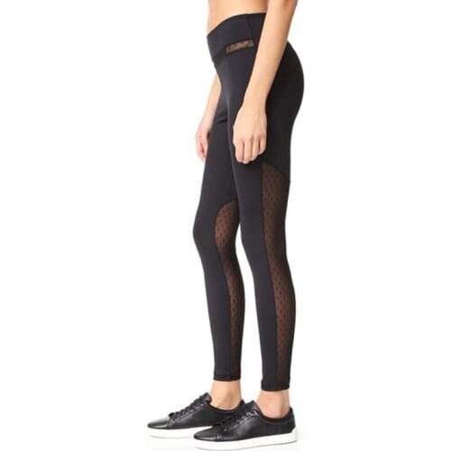 Fashion Women Leggings Sexy Mesh Patchwork Ladies Leggings Sexy Slim Elastic Fitness Leggings For Female Leggings New