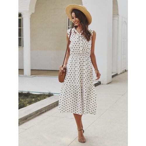 MOXFCIZO Pink Summer Dresses