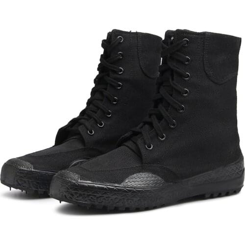 2020 Spring Autumn Men Shoes Canvas Casual High Top Shoes Long Boots Lace-Up Zipper Comfortable Flat Boots Sneakers Size 37-46