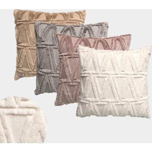 Posh Soft Plush Fur Fleece Pillow Cover 43x43cm Square Room Decorative Cushion Cover Throw For Home Goods Pillowcase