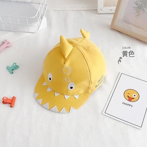 New Spring Baby Shark Shape Childrens Baseball Cap Boy Girl Super Cute Flat Caps Along The Tongue Cotton Multi Color Adjust Hat