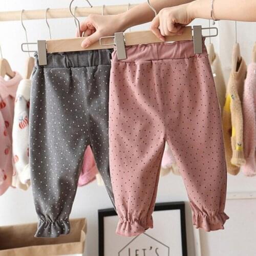 New Toddler Baby Girls Kids Pants Fashion Pants Girl Pattern Stretchy Pants Trousers