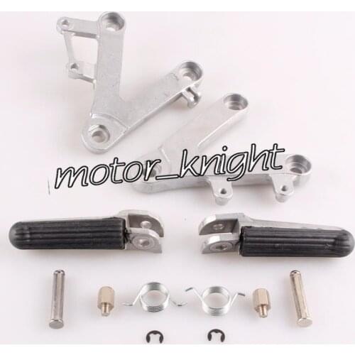 New Front Passenger Foot Pegs L&R Footrest& Brackets For Honda CBR400 90-97 NC29
