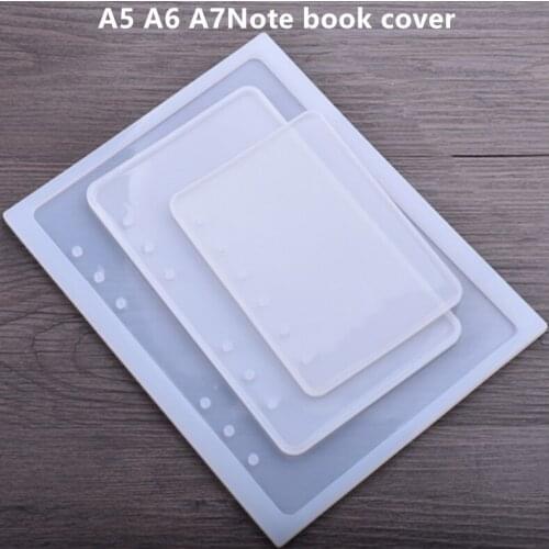 New A 5/6/7 Notebook cover Silicone Mold for jewelry Resin Silicone Mould handmade DIY epoxy resin molds craft mould gift decor