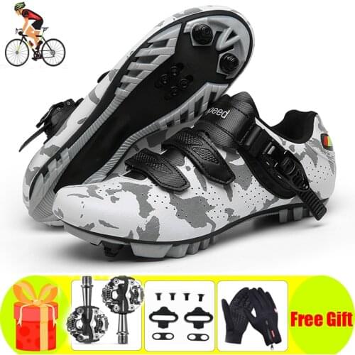 Professional Cycling Shoes Self-locking Non-slip Mountain Bike Sapatilha Ciclismo Men Women Breathable Bike Bicicleta Carretera