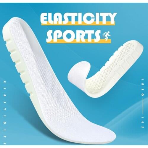 FootMaster PU Sports Insoles For Shoes Women Men Anti-Slip Plantar Fasciitis Sport Soft Inserts In Pads Relief Foot Heel Pain