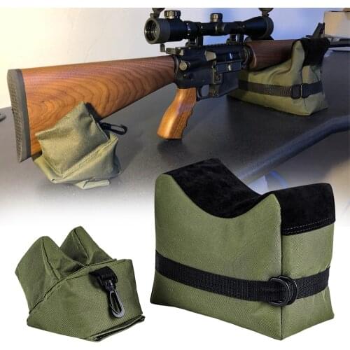 Tactical Shooting Rest Bags Front & Rear Bag Rifle Support Sandbag Unfilled Target Sports Shooting Bench Stand for Gun Rifle