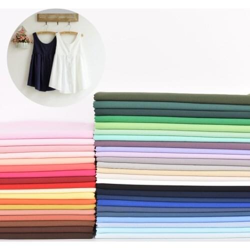 50x145cm thin Soft Solid Color Cotton Fabric DIY Childrens Wear Cloth Make Shirt skirt Bedding Quilt Fabric for Girl Dress 60s