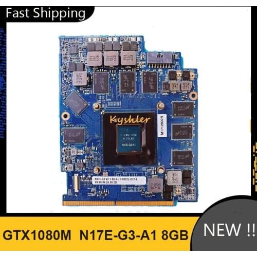 Brand New GTX1080M GTX 1080M N17E-G3-A1 8GB Video VGA Graphics Card GDDR5 for Clevo DM2 KM TM Series Laptop Working Perfectly
