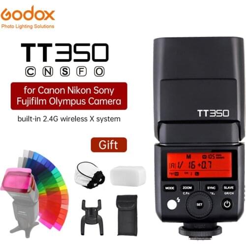 Godox Mini Speedlite TT350C TT350N TT350S TT350O TT350F Camera Flash TTL HSS GN36 for Canon Nikon Sony Fujifilm Olympus Camera