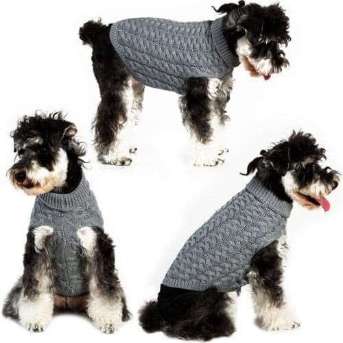 Pet Dog Knitted Sweater Comfortable Dogs Puppy Clothing Breathable Winter Warm Dogs Clothes Coat for Small Medium Large Pets