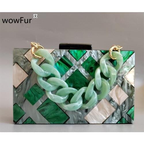 WowFur Women's Clutches On A Chain