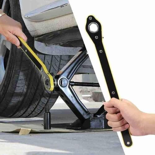 1PCS Auto Labor-saving Jack Ratchet Wrench Scissor Jack Garage Tire Wheel Lug Wrench Handle Labor-saving Wrench Car Repair Tool