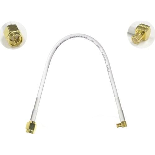 1PC SMA male to MCX male right angle plug pigtail cable adapter plug 15/30/50/100cm low loss high quality wireless router