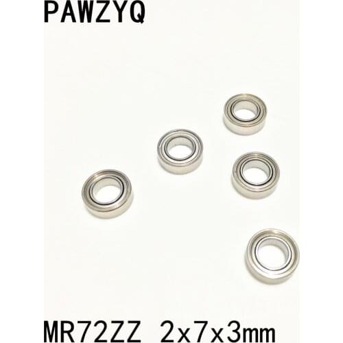 10pcs MR72ZZ MR72 2Z 2x7x3mm Deep Groove Ball Bearing Metal Shielded Miniature Bearing
