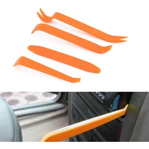 4Pcs Portable Auto Car Radio Panel Door Clip Panel Trim Dash Audio Removal Installer Pry Kit Repair Tool Pry Tool Hand Tools