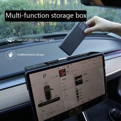 Car Interior Dashboard Storage Box Tray Holder Dustproof Waterproof for Tesla Model 3 2017-2020