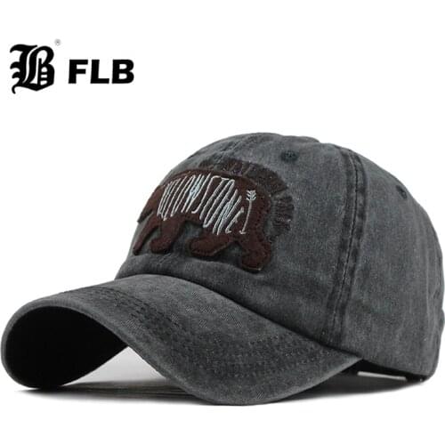 [FLB] Cotton Baseball Cap Women Embroidery Bear Cap Snapback Hat For Men Casquette Homme Gorras Bone Cap For Women F602