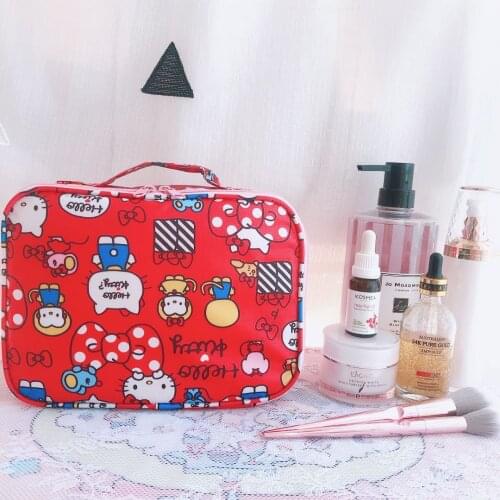 Sanrio Hello Kitty girl boy Handbag Cartoon Waterproof kid tote bag Cosmetic Bag My Melody Travel Bag Toiletry Bag Storage Bag